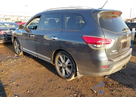 2015 Nissan Pathfinder Platinum from USA, damaged, VIN 5N1AR2MM4FC616709